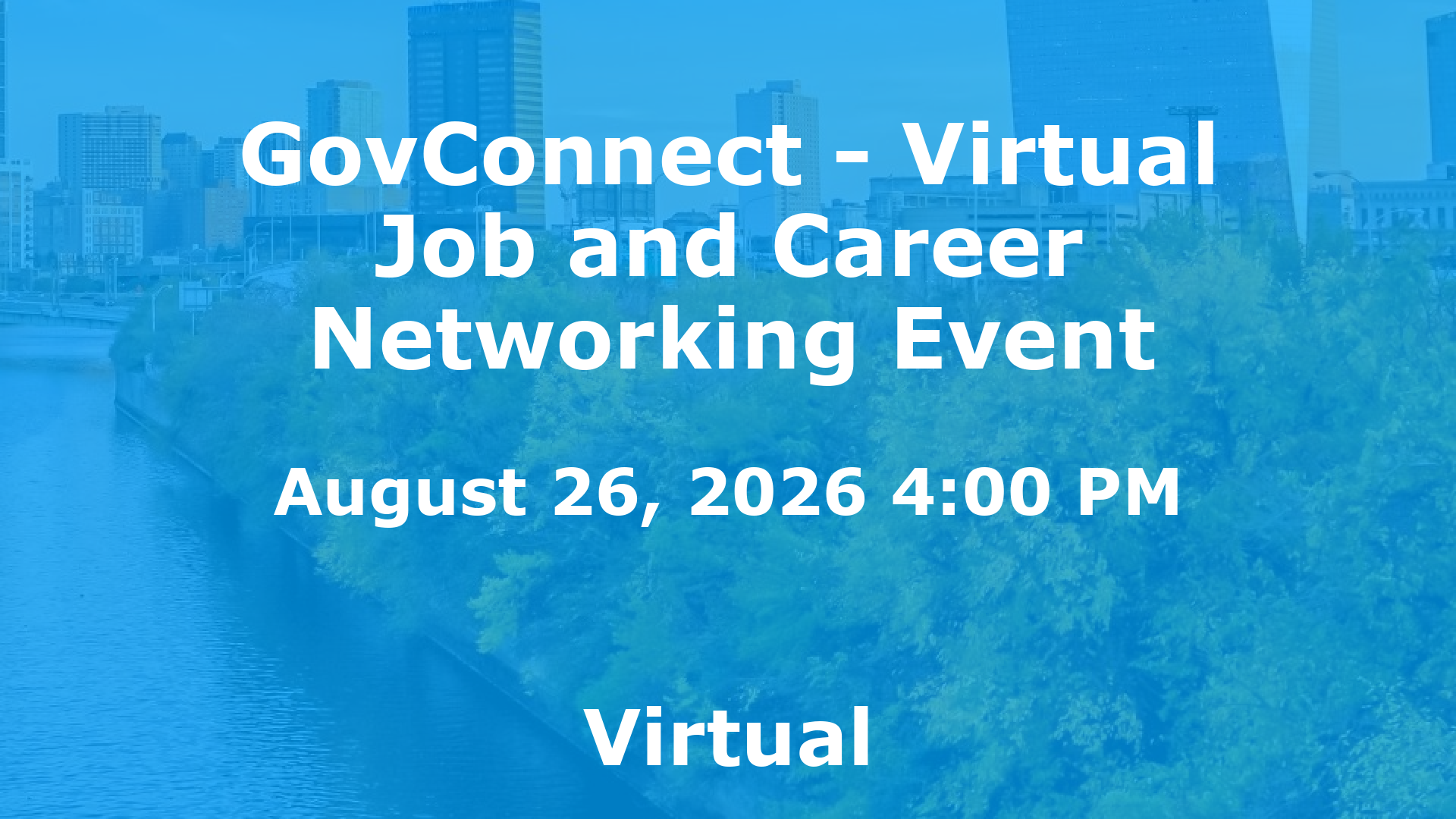GovConnect - Virtual Job and Career Networking Event event image